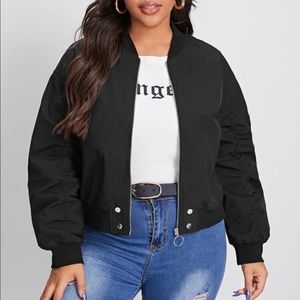 Black Bomber Jacket (New)